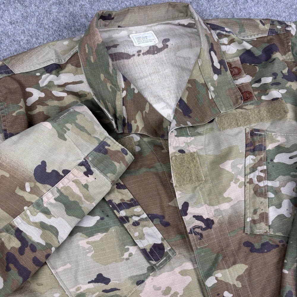 US Army Military Combat‎ Jacket OCP Multicam XL XLong Ripstop Field Coat Camo